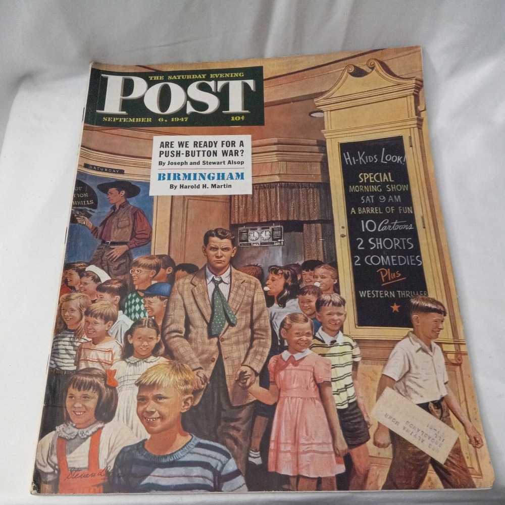 VINTAGE SATURDAY EVENING POST MAGAZINE SEPTEMBER 6 1947 ADVERTISING NEWS PHOTOS